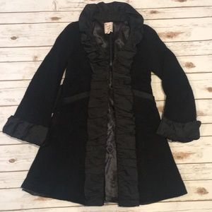 Nanette Lepore Coat | Bow Back, Ruffle Detail